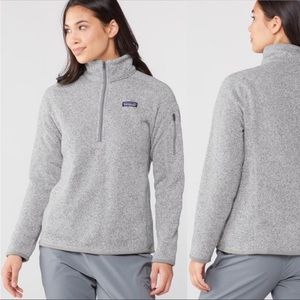 PATAGONIA Sweater Quarter Zip Gray Pullover Sweatshirt